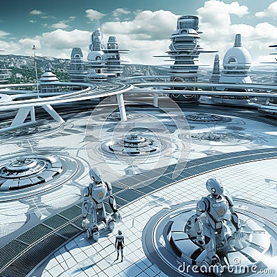 Latest advancements in autonomous technology and robotics. Generative AI Stock Photo
