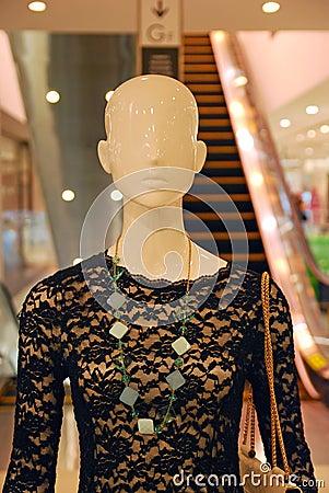 Latest Fashion Design on a Mannequin Stock Photo