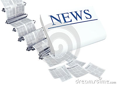 Latest News II Stock Photo