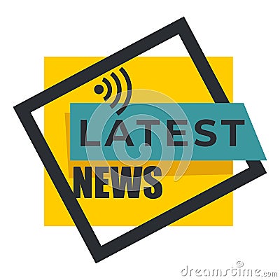 Live broadcast, latest news isolated icon, breaking report Vector Illustration