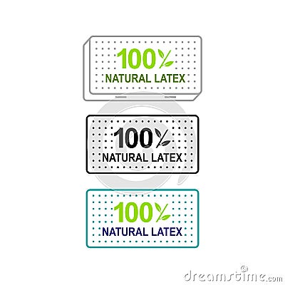 Latex mattress icon - vector illustration. Vector Illustration