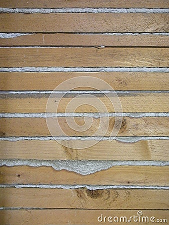 Lath and Plaster Stock Photo