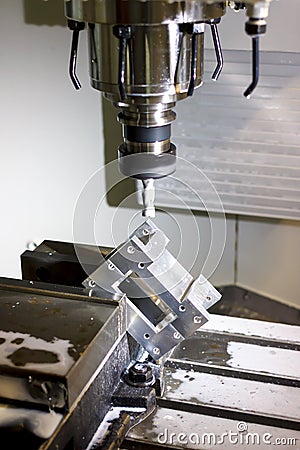 Lathe, CNC milling machine Stock Photo