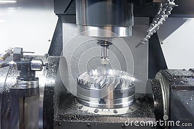 Lathe, CNC milling Stock Photo