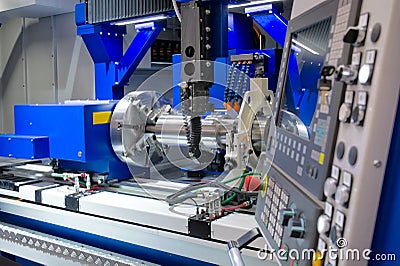 Lathe, CNC milling Stock Photo