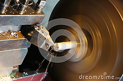 Lathe machine Stock Photo