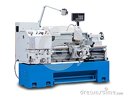 Lathe machine Stock Photo