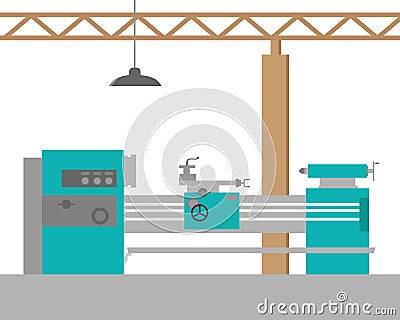 Lathe Vector Illustration