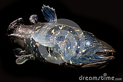 latimeria fish isolated Stock Photo