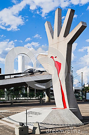 Latin America Memorial Sao Paulo Brazil Editorial Stock Photo