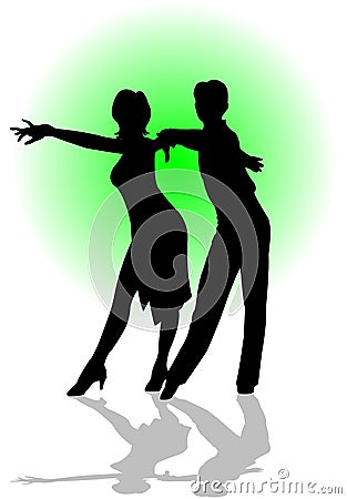 Latin Dance Cartoon Illustration