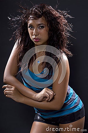 Latina Dancing / Clubbing Stock Photo