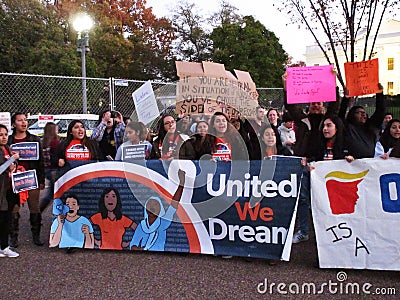 Latino Protesters Against Donald Trump Editorial Stock Photo