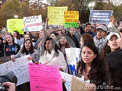 Latino Protesters at the White House Editorial Stock Photo