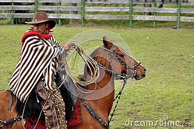 Latino rodeo cowboy Editorial Stock Photo