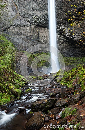 Latourell Falls, Columbia River Gorge, Oregon Stock Photo