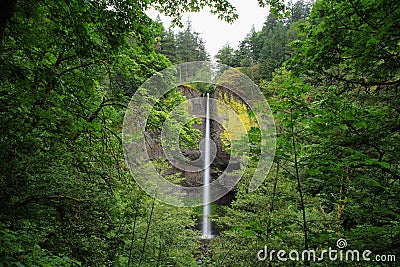 Latourell falls waterfall, Oregon Stock Photo