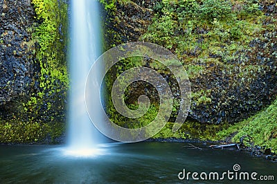 Latourell Waterfall Columbia River Gorge Stock Photo