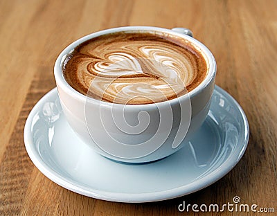 Latte Art Stock Photo