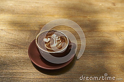 Latte art Stock Photo