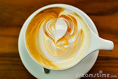 Latte Art Stock Photo