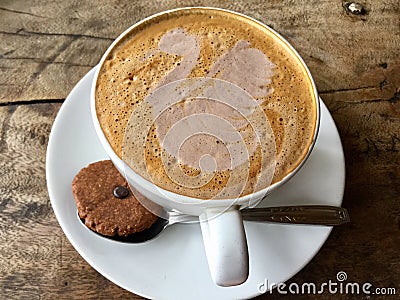 coffee and . Abstract latte art. Stock Photo