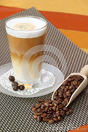 Latte Macchiato Stock Photo