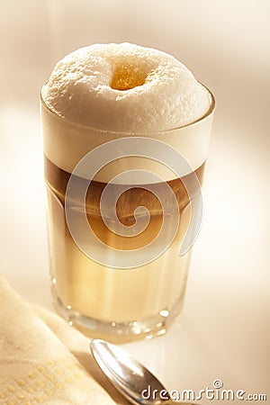 Latte Macchiato Stock Photo