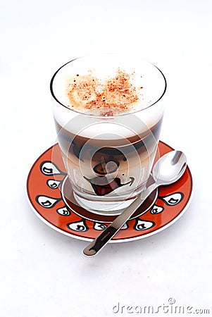 Latte Macchiato Stock Photo