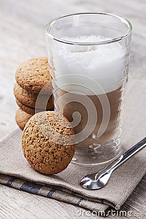 Latte macchiato cafee Stock Photo