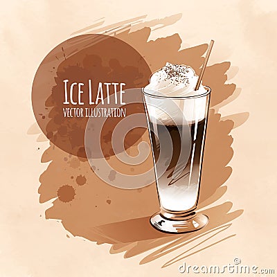 Latte Vector Illustration