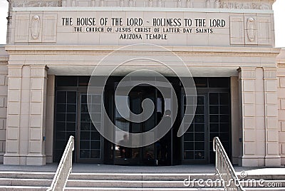 Latter-day Saints Temple Editorial Stock Photo