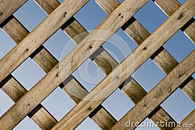 Lattice Fence Stock Photo