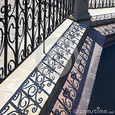 Lattice shadows pattern. Stock Photo
