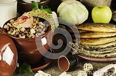 Latvian Food Stock Photo