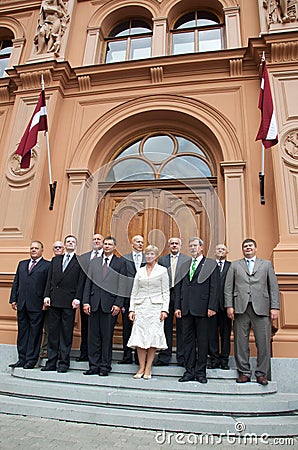 Latvian Prime Ministers Editorial Stock Photo