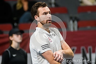 Latvian professional tennis player Ernests Gulbis Editorial Stock Photo