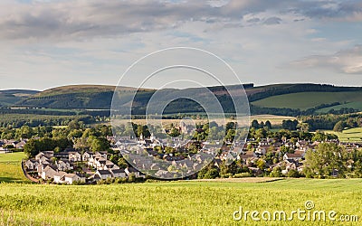 The Lauder Skyline in the Scottish Borders Stock Photo