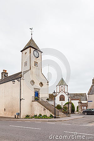 Lauder Town Hall in the Scottish Borders Stock Photo