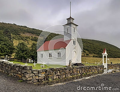 Laufas Church, Nordurland eystra, Iceland Stock Photo