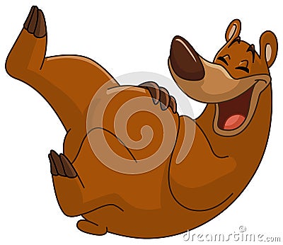 Laughing bear Vector Illustration