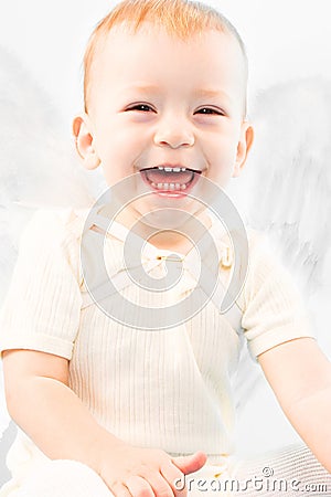 Laughing child Stock Photo