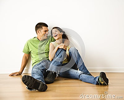 Laughing couple. Stock Photo