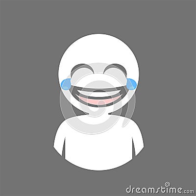 Laughing face Vector Illustration