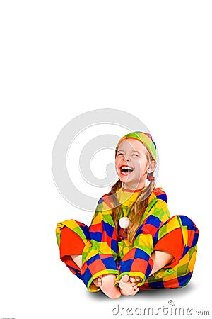 Laughing fool Stock Photo