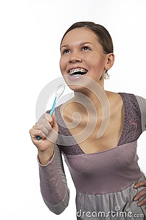 Laughing and happy Stock Photo