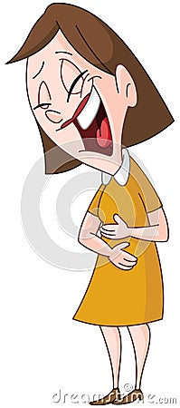 Laughing woman Vector Illustration