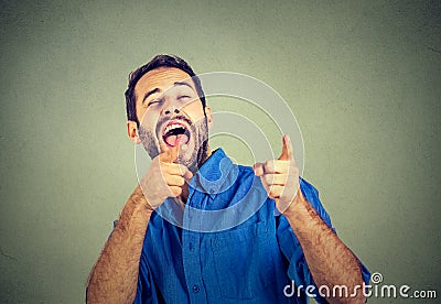 Laughing young man Stock Photo