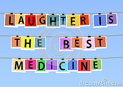 Laughter is the best medicine Stock Photo
