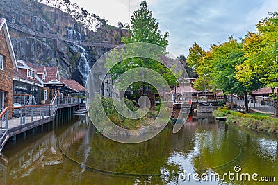 LAUNCESTON, AUSTRALIA, FEBRUARY 24, 2020: Penny Royal Adventures amusement park in Launceston, Australia Editorial Stock Photo